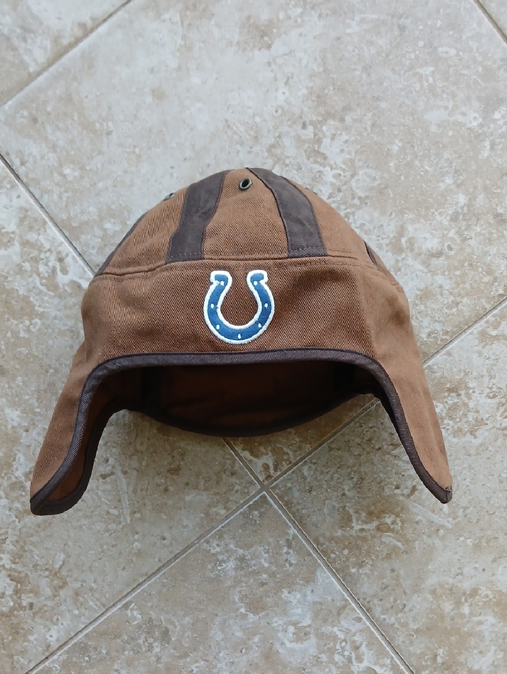 Indianapolis Colts NFL Fangear Brown Aviator Hat OSFM